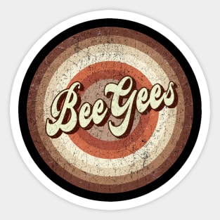 Vintage brown exclusive - bee gees Sticker